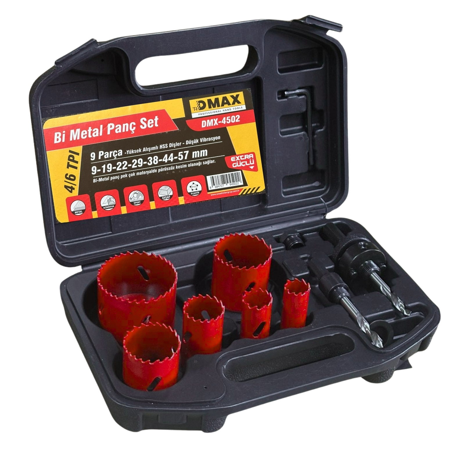 DMAX Bİ METAL PANÇ TAKIMI 9 PARÇA